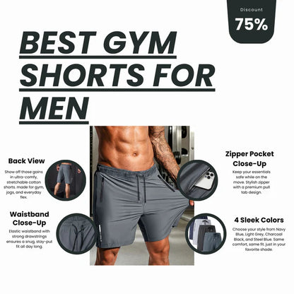 Combo of 4 Men's Stretchable Cotton Shorts for summers ☀️